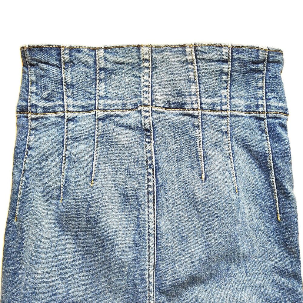 We The Free High Rise Skinny Jeans Women 24 Blue Stretch Denim Pants